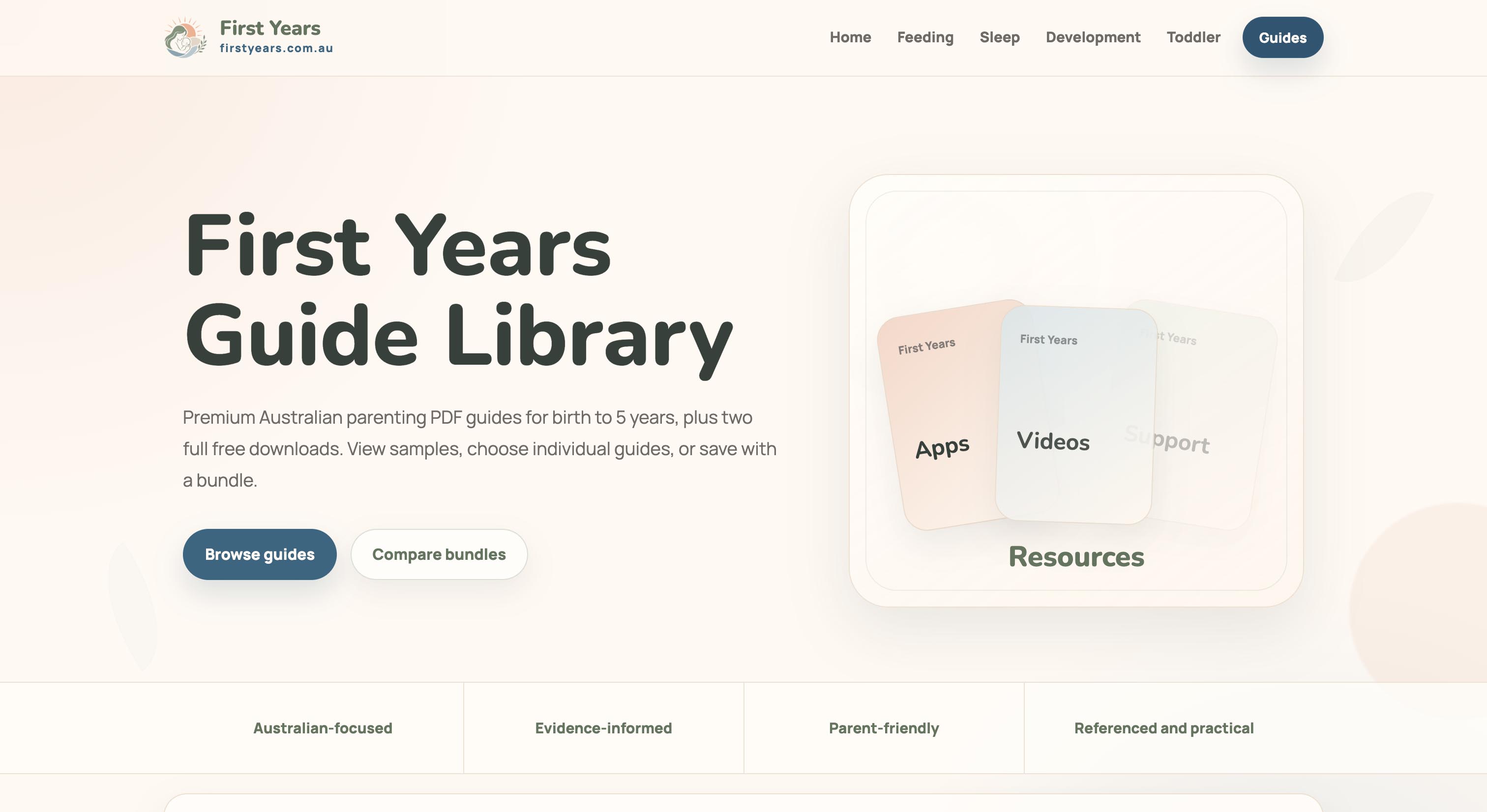 First Years website preview